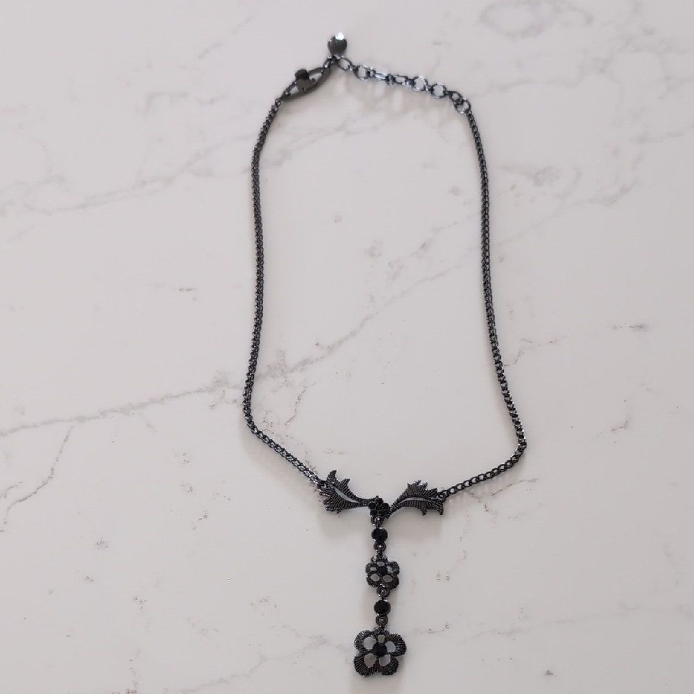 Vintage Givenchy Floral Necklace 18 In